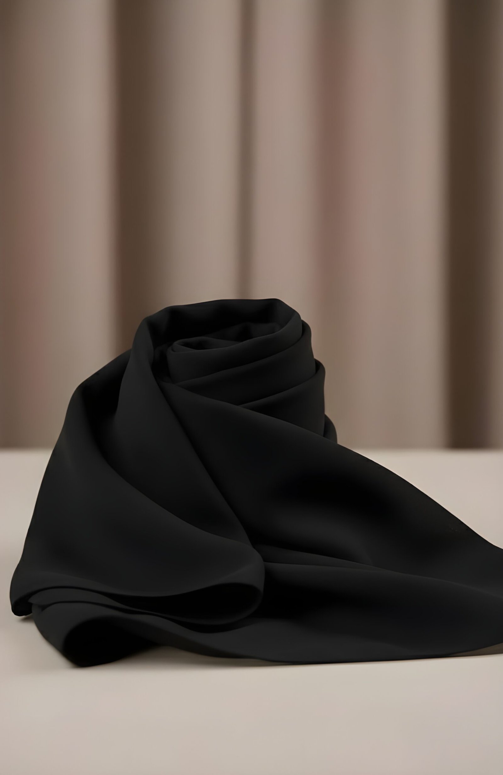 Sophisticated Charcoal Grey Open-Front Abaya with Gold Teardrop Sleeve Embroidery - Image 6